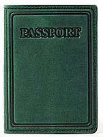 Кожаная Обложка Для Паспорта, на Загран паспорт, на документы Villini 002 Зелёный