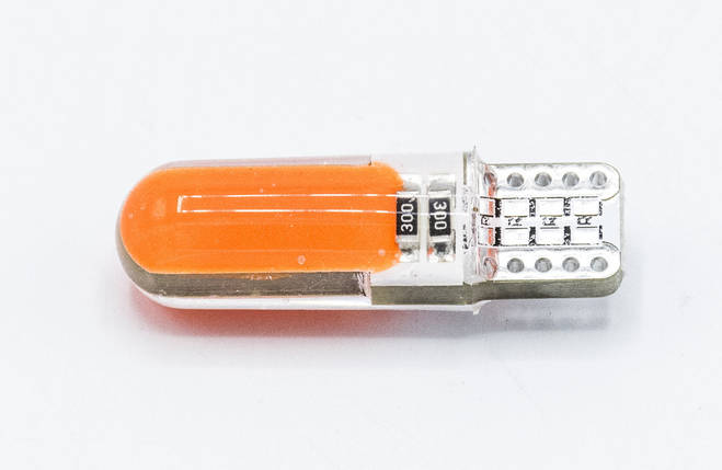 Габарит LED T10 #34 - COB type-B Long 12V / колір Червоний, фото 1