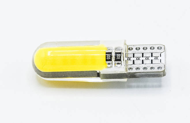 Габарит LED T10 #36 - COB type-B Long 12V / колір Жовтий, фото 1