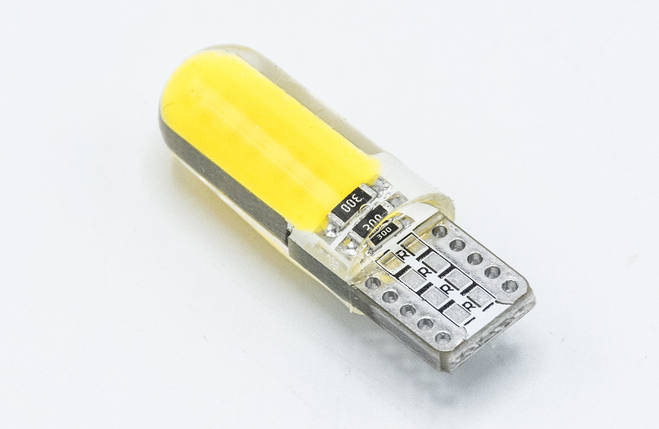 Габарит LED T10 #36 - COB type-B Long 12V / колір Жовтий, фото 3