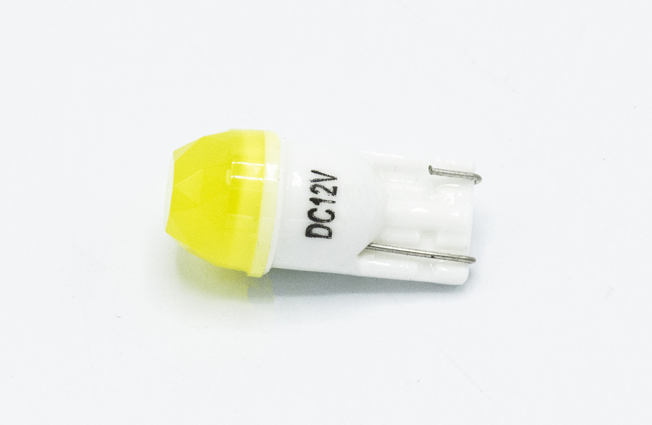 Габарит LED T10 #44 - DC12 DIAMOND 12V / колір Жовтий