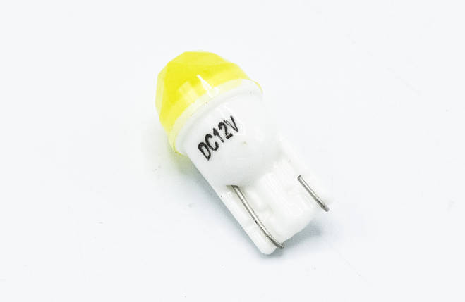 Габарит LED T10 #44 - DC12 DIAMOND 12V / колір Жовтий, фото 2