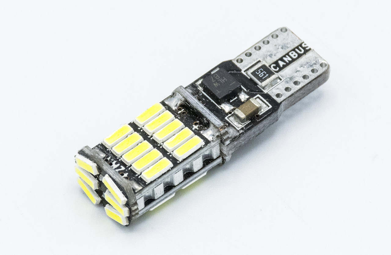 Габарит LED T10 #67 - 26LED радіатор (CAN BUS) / колір Білий