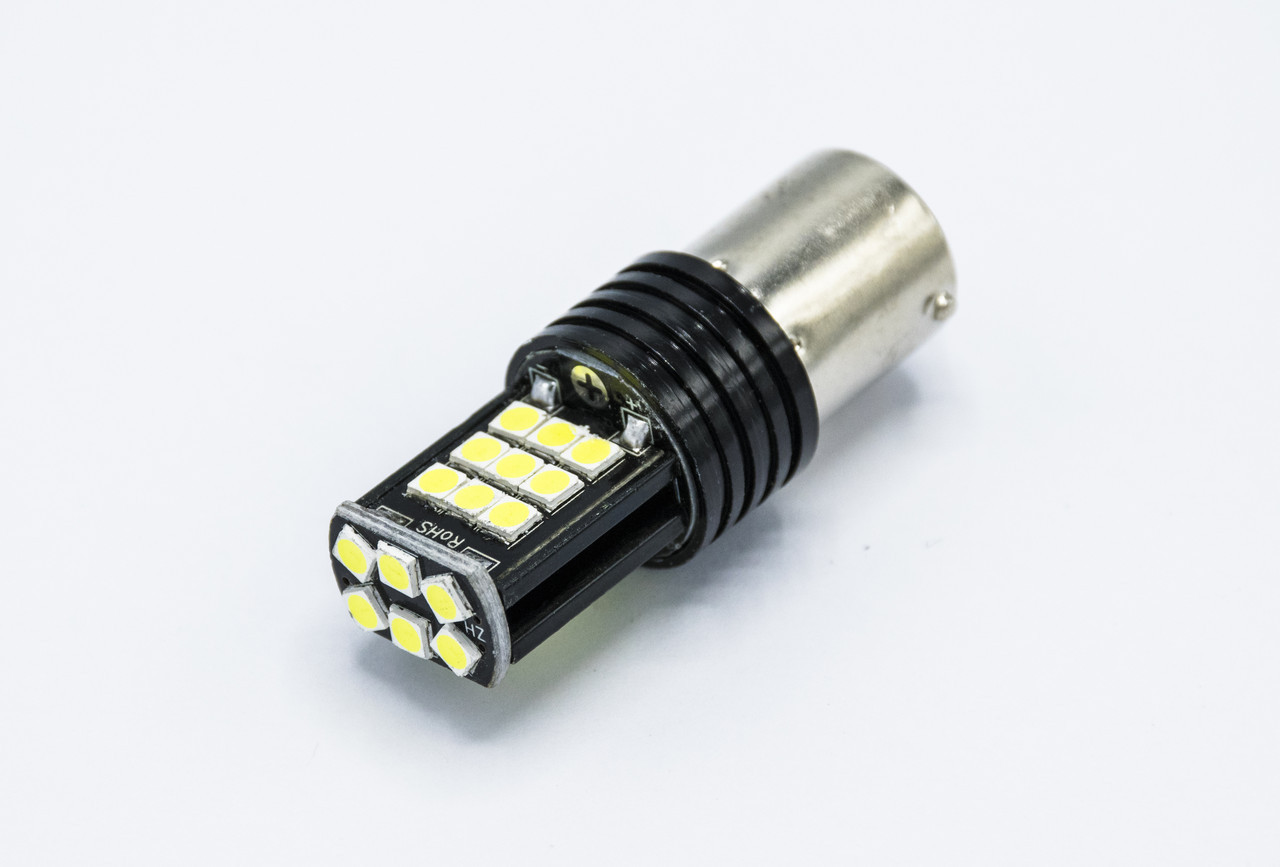 Габарит LED P21W/1156 #81 - 24LED черн / 4w / (3 side) / Білий