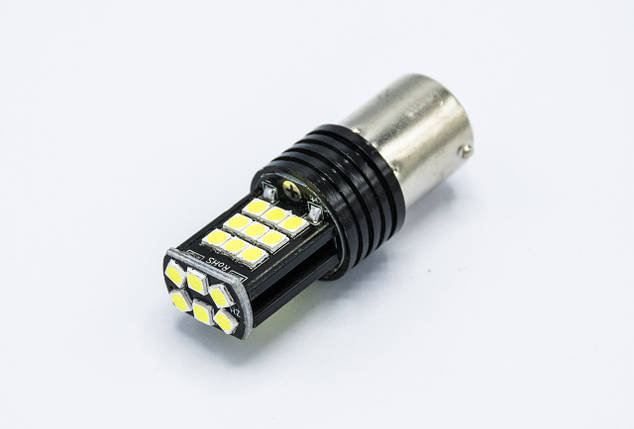 Габарит LED P21W/1156 #81 - 24LED черн / 4w / (3 side) / Білий, фото 1