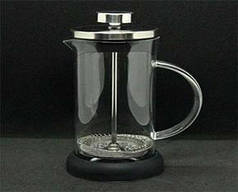 Френч-прес скляний прозорий Сталь (350 мл, 600 мл, 800 мл)