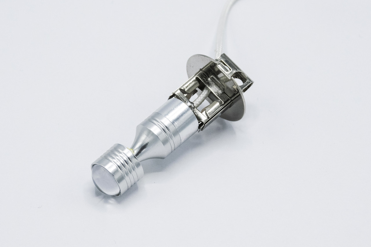 Габарит LED H3 #69 - 6LED конус-лінза (метал-2side) / колір Білий