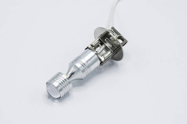 Габарит LED H3 #69 - 6LED конус-лінза (метал-2side) / колір Білий, фото 1