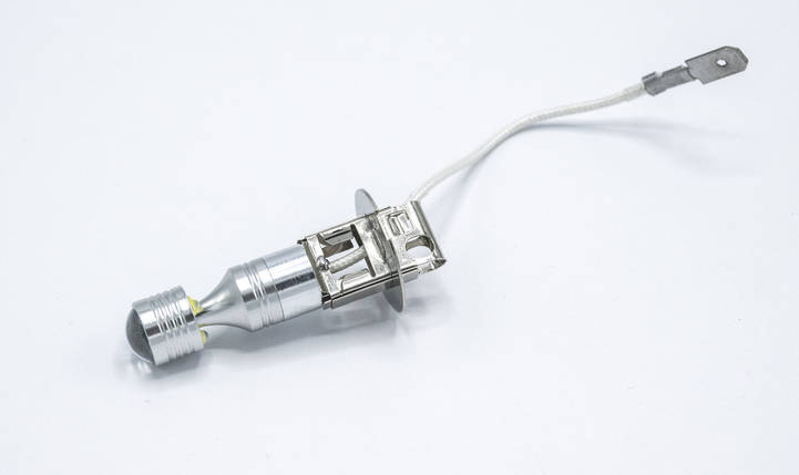 Габарит LED H3 #69 - 6LED конус-лінза (метал-2side) / колір Білий, фото 3