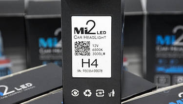 Mi2-H27 LED лампи головного світла/12v/6000K/3000Lm/1шт, фото 5