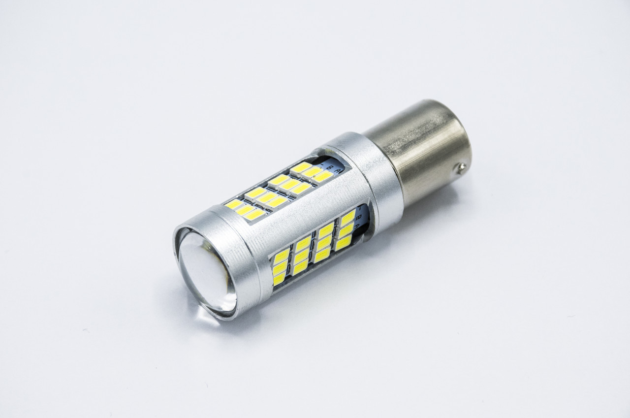 Габарит LED P21W/1156 #74 - 42LED лінза (3 side x 12led) / 5w / Білий