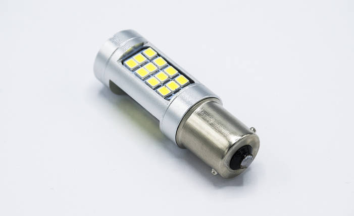 Габарит LED P21W/1156 #74 - 42LED лінза (3 side x 12led) / 5w / Білий, фото 2