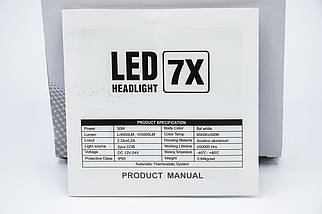 7X-H11 LED лампи головного світла/12-24v/4500Lm/6500K/1шт, фото 5