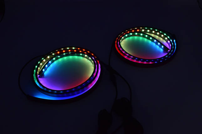 RGB Підсвічування порогів автомобіля / днища 2х150см / Пульт ДУ, фото 1