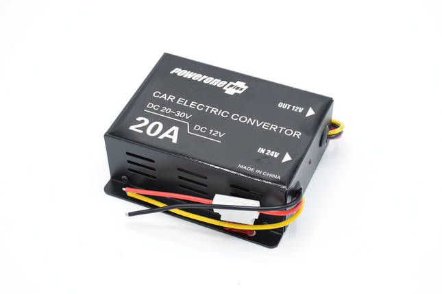 Інвертор 24v-12v "POWERONE plus 20A"/250 Ватт, фото 1