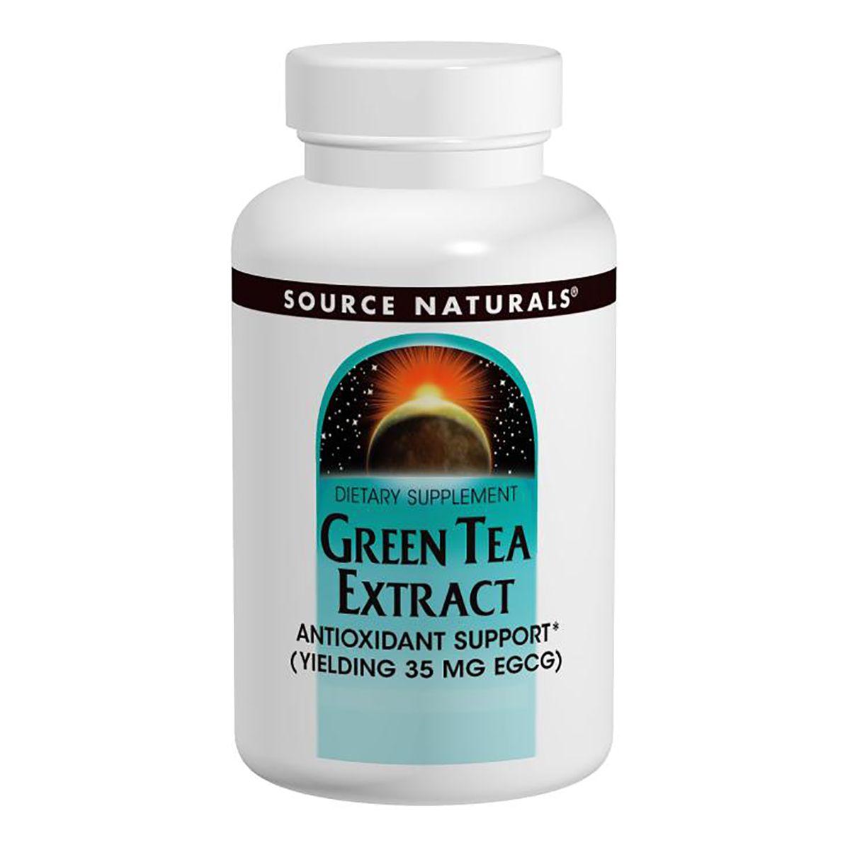 Экстаракт Листя Зеленого Чаю 500мг, Source Naturals, 120 таблеток