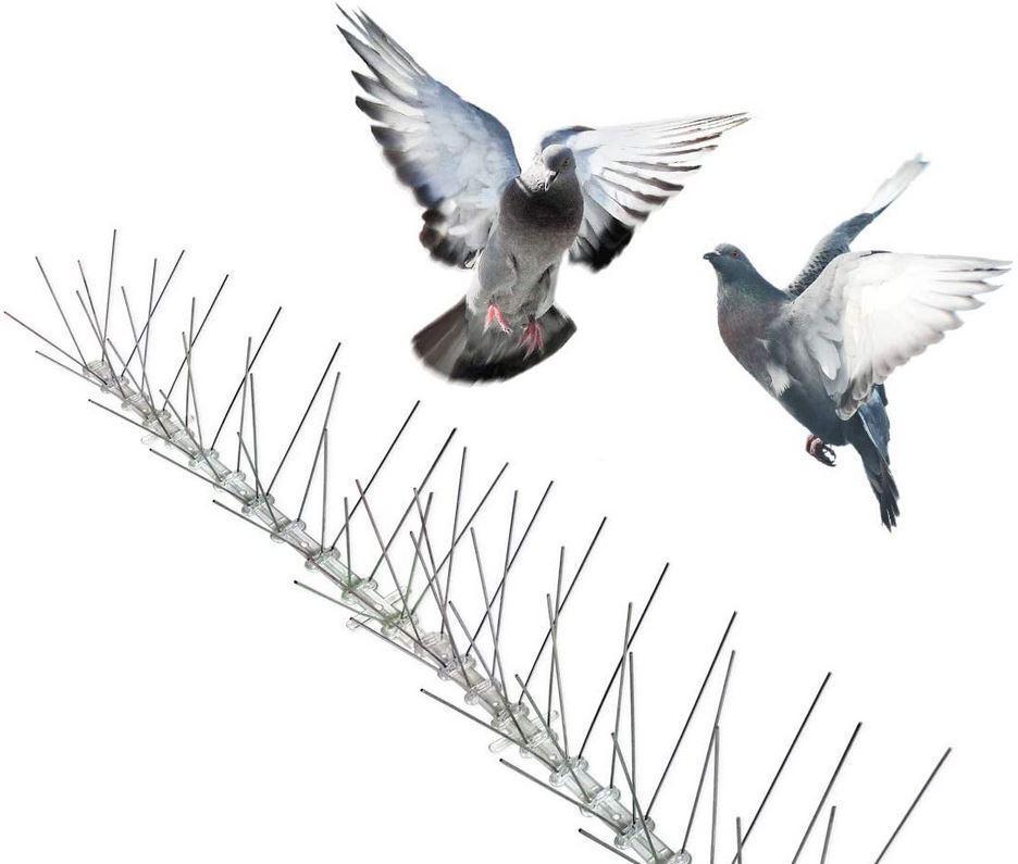 Шипи захист від голубів для підвіконня, даху, паркану, кондиціонера, реклами. 50 шипів довжиною 50 см
