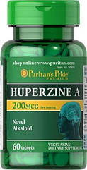 Puritan's Pride Huperzine A 200 mcg, Гуперзин А (60 таб.)