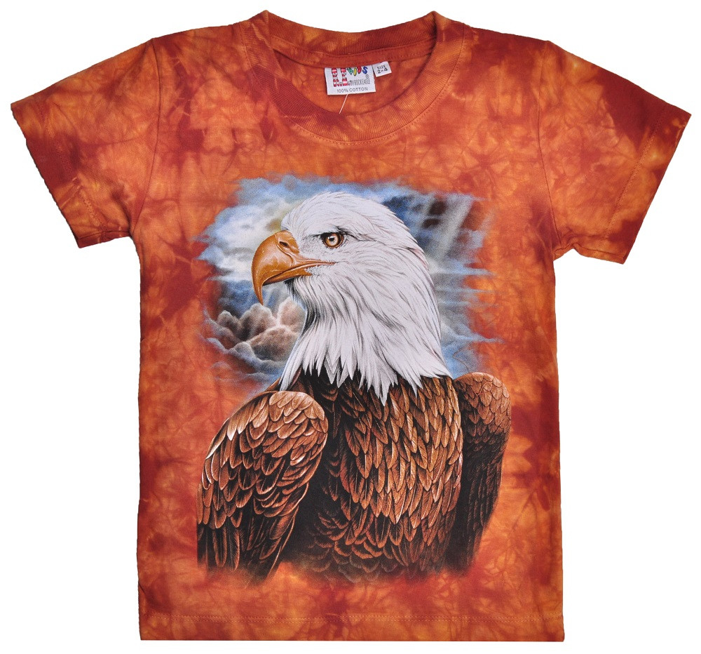 Детская футболка Орёл (Rock Eagle,Tie Dye), Размер 2-4 года - фото 1 - id-p1158589256