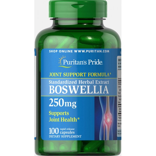 Puritan's Pride Boswellia, Босвелія Standardized Extract 250 mg (100 капс.)