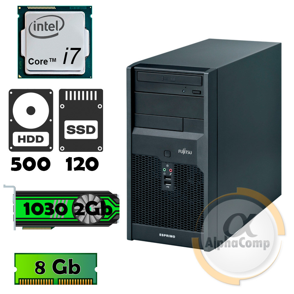 Комп'ютер Fujitsu P2760 (i7-860/GT1030/8Gb/500Gb/ssd 120Gb) БУ