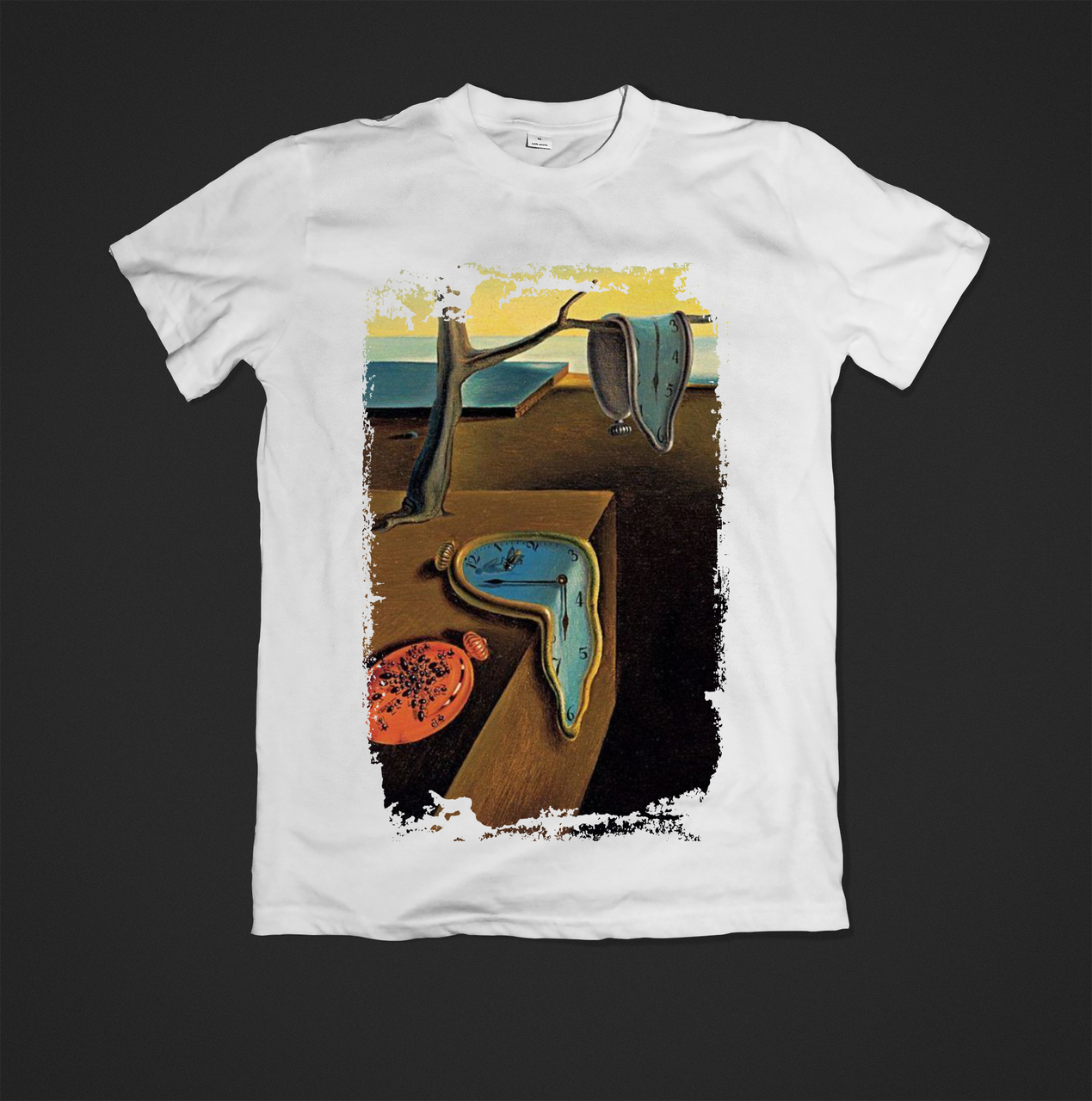 Футболка YOUstyle Salvador Dali Time 0041 XL White