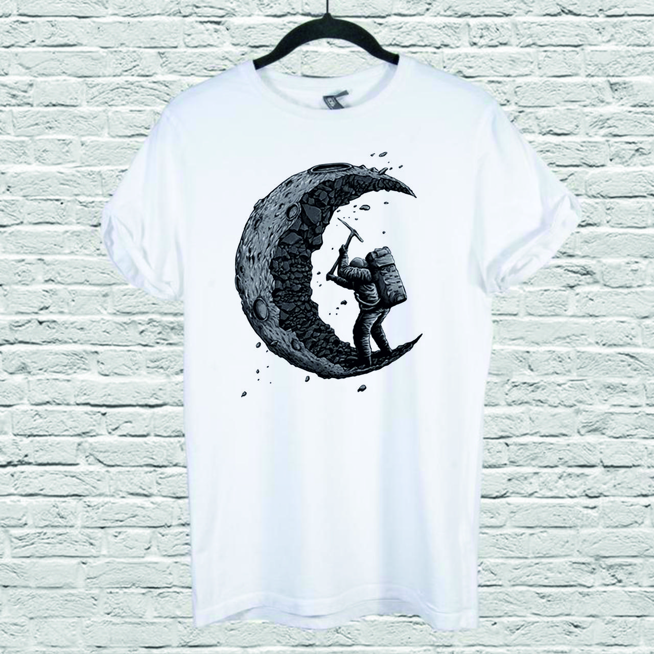Футболка YOUstyle Digging the moon 0044 XL White
