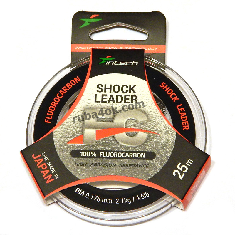 Флюорокарбон Intech FC Shock Leader 0.178 мм 25м (2.1 kg / 4.6 lb)