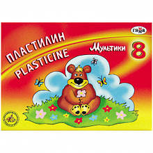 Пластилін Мультики Гамма 8кв.1608.