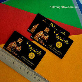 Магнитные визитки на заказ. Размер 50х90 мм 2
