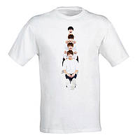 Женская футболка с принтом группы BTS 5 Push IT