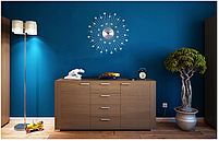 Великий настінний годинник із кристалами 50 см MOON, фото 2