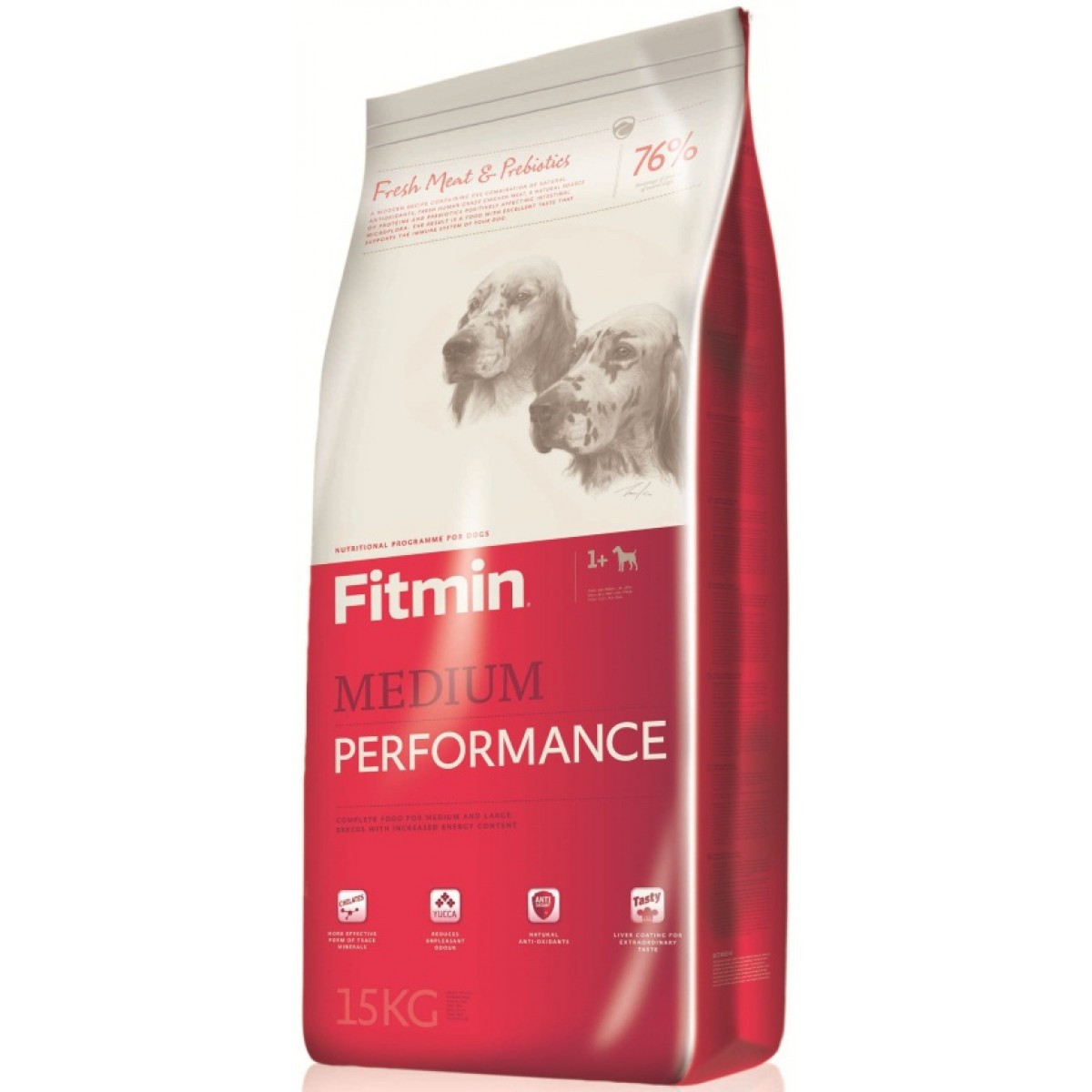 Сухий корм для активних собак середніх порід Fitmin Dog Medium Performance 15 кг