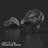 Бездротові Bluetooth навушники Sabbat X12 Ultra Advanced stone з підтримкою aptX (Чорно-сірий), фото 6