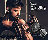 Бездротові Bluetooth навушники Sabbat X12 Ultra Advanced stone з підтримкою aptX (Чорно-сірий), фото 7