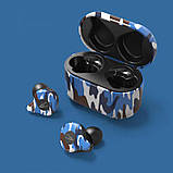 Бездротові Bluetooth-навушники Sabbat E12 Ultra Caribbean з підтримкою aptX (Чорно-синій), фото 6