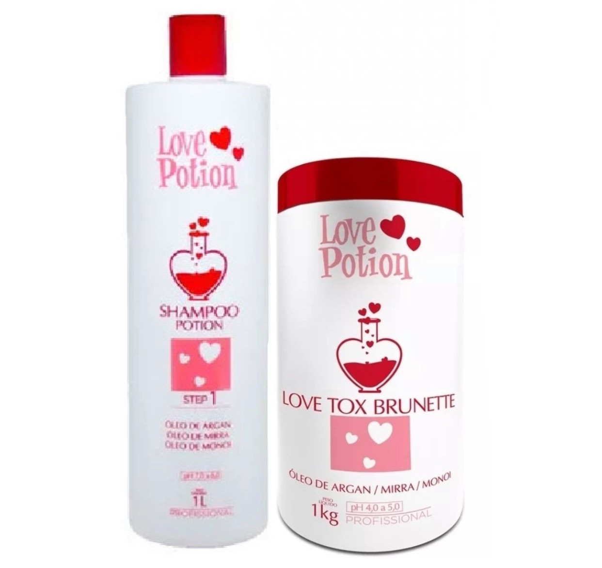 Ботекс Love Love Potion Tox Brunette Óleo De Argan, набір 250 мл + 500 мл (розлив)