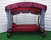 Гойдалки садові "Марсала Solo" з відкидною спинкою, з москітною сіткою, тримісна гойдалка, фото 2