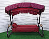 Гойдалки садові "Марсала Solo" з відкидною спинкою, з москітною сіткою, тримісна гойдалка, фото 4