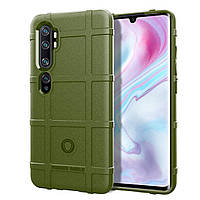 Протиударний TPU чохол Rugged Shield для Xiaomi Mi Note 10 (оливковий)