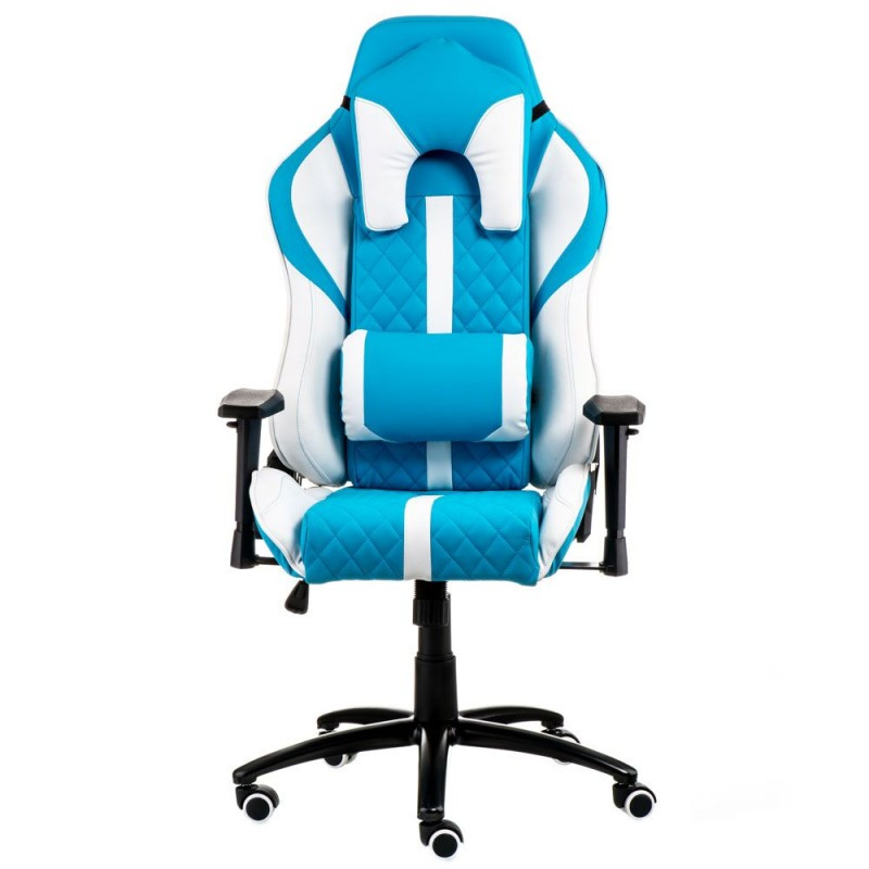 Крісло офісне Special4You ExtremeRace light blue/white (E6064)