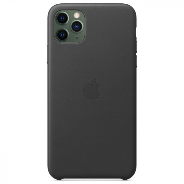 Оригінальний Чохол Apple Leather Case Black (MX0E2ZM/A) для Iphone 11 Pro Max, фото 1
