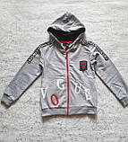 Сірий спортивний костюм на дівчаток 128,140,146,152,158 зросту Туреччина, фото 2