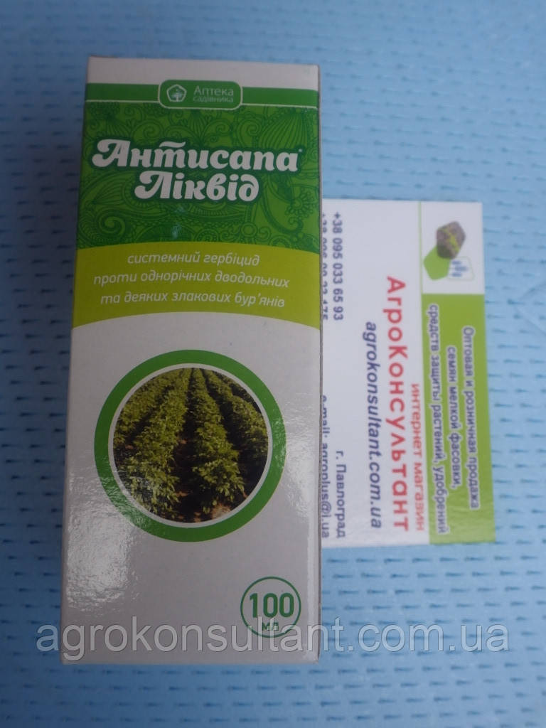 Гербіцид Антисапа Ліквід, 100 мл — системний препарат від однорічних дводольних та злакових бур'янів