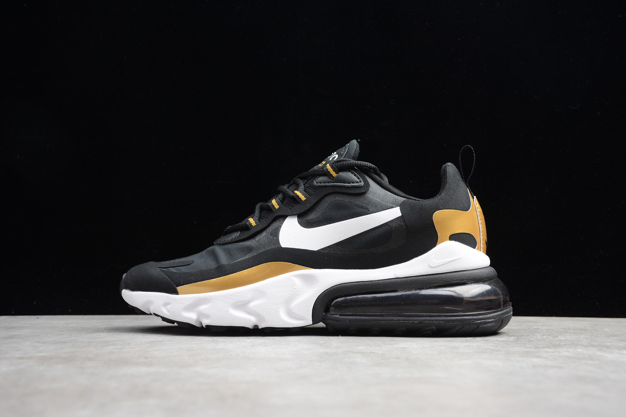 Nike air 270 black gold hot sale