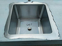 Стіл з нержавіючої сталі з ванною мийною зварною, фото 2