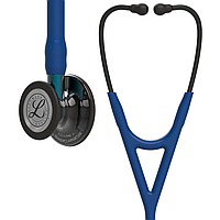 Стетоскоп Littmann Cardiology IV, темно-синий с зеркальной головкой дымчатого цвета на голубой ножке, мод.