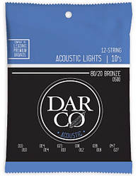 MARTIN D500 Darco Acoustic 80/20 Bronze 12-String Light (10-47) Струни для акустичної гітари 12 шт.