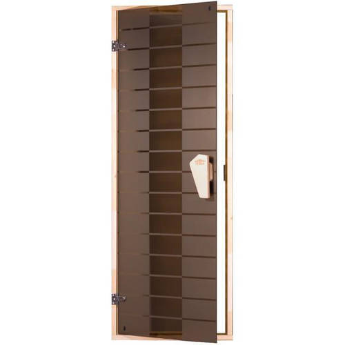 Стеклянная дверь для бани и сауны Tesli Plaza 700х1900 мм закаленное ...