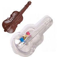 Полікарбонатна форма для шоколаду Скрипка 3D